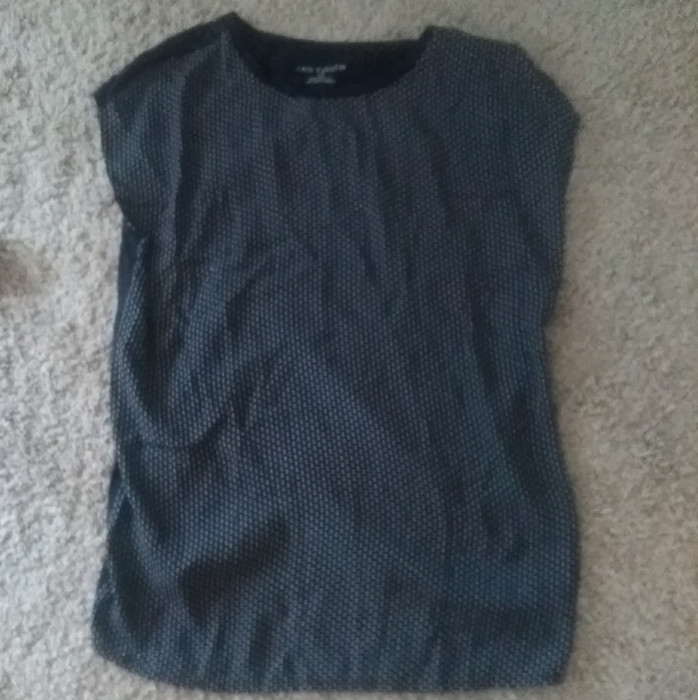 Ann Taylor Black & White Blouse size XS